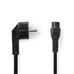 Nedis CEGB10100BK20 - Napájecí Kabel | Úhlová zástrčka Schuko - IEC-320-C5 | 2 m | Černá barva