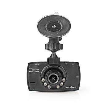 Nedis DCAM11BK- palubní kamera do auta | 1080p@30fps | 2.7" |12.0 MPixel| Parkovací senzor | Detekce pohybu | Tmavě šed