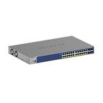 Netgear 24-Port Gigabit Ethernet, PoE+, Smart Switch, 4 SFP+ Ports (190W) - GS728TXP