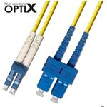 Optický patchkabel duplexní, LC-SC 9/125um SM, 1m