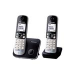 Panasonic KX-TG6812FXB, bezdrát. telefon, 2 sluchátka