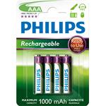 Philips dobíjecí baterie AAA 1000mAh, NiMH - 4ks
