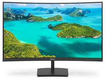 Philips LCD 271E1SCA 27" zakřivený VA/1920x1080@75Hz/Mega DCR/4ms/250 cd/m2/VGA/HDMI/Repro/VESA/FreeSync