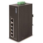 PLANET ISW-504PT Switch, průmyslový, 4x 10/100M PoE + 1x 10/100, -40~+75°C, 48VDC, DIN