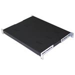 Polička s perforací 1U/250mm, max.nosnost 15kg RAB-UP-250-A4