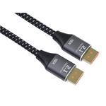 PremiumCord DisplayPort 2.1 cable, 16K@60Hz,8K@120Hz,4K@240Hz,165Hz,144Hz metal and gold plated connectors, 1m