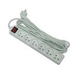 PremiumCord Extension Power Cable,  Length 2 M, 6 outlets