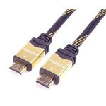 PremiumCord HDMI 2.0 High Speed + Ethernet kabel HQ, zlacené konektory, 2m