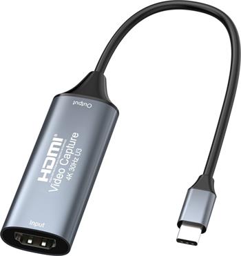 PremiumCord HDMI capture/grabber for recording Video/Audio signal to a computer with USB3.0 type C