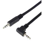 PremiumCord Kabel Jack 3.5mm - 3,5mm konektor 90° M/M 1m