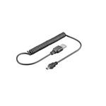 PremiumCord USB 2.0 kabel, A-B mini 1.5m - kroucený 50cm až 150cm