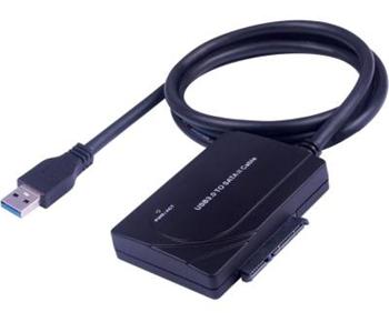 PremiumCord USB 3.0 - SATA adaptér s kabelem, napájecí adaptér