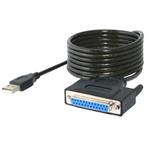PremiumCord USB printer kabel USB na paralelní port (DB25F)