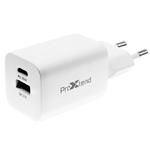 Proxtend Dual Port 30W PD USB-C and QC 3.0 USB-A Wall Charger