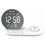 Radio alarm clock BLAUPUNKT CR85WH CHARGE, FM, thermometer, wireless charging, white