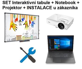 SET AVTEK TT-BOARD 90 interaktivní tabule 198x118cm + Notebook 15,6" + Projektor + Instalace + Zaškolení