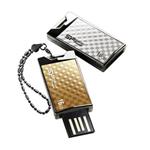 SILICON POWER 8GB USB Flash disk Touch 851/ Elegantní vzhled/ Vysoce odolný/ Zlatý