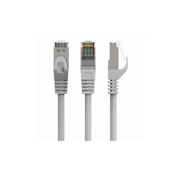 Stíněný FTP patch kabel CAT6, 0,25m, šedý