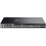 TP-Link SG6654X Omada 48-Port Gigabit Stackable L3 Managed Switch, 48× Gigabit RJ45 ports and 6× 10 Gbps SFP+ slots