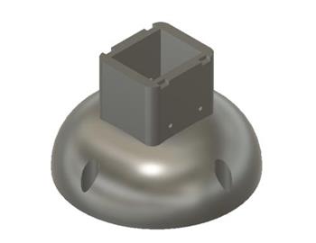 TP-LINK wall or ceiling mount with cable cover for Tapo C500/C510W/C520WS, white