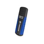 Transcend 128GB JetFlash 810 USB 3.0 flash disk, černo/modrý, odolá nárazu, tlaku, prachu i vodě