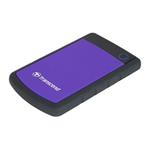 TRANSCEND 2TB StoreJet 25H3P, USB 3.0, 2.5” Externí odolný hard disk, černo/fialový