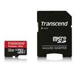 Transcend 32GB microSDHC UHS-I (Class 10) paměťová karta (s adaptérem)