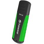 Transcend 64GB JetFlash 810, USB 3.0 flash disk, zeleno-černý, odolá nárazu, tlaku, prachu i vodě