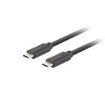 USB-C M/M 3.1 GEN 2 kabel 0,5m 10GB/S PD100W černá