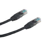 UTP patchkabel 1m (do TP zásuvky), černý