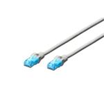 UTP patchkabel 1m (do TP zásuvky), šedý