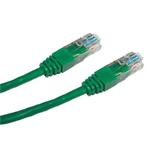 UTP patchkabel 2m (do TP zásuvky), Cat5e, zelený