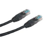 UTP patchkabel 5m (do TP zásuvky), Cat5e, černý