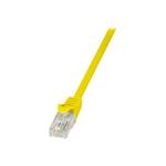 UTP patchkabel 5m (do TP zásuvky), žlutý