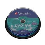 VERBATIM DVD-RW(10-pack)Spindle/4x/4.7GB
