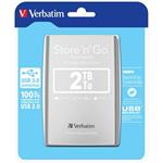 VERBATIM Hard Drive 2,5" 2TB USB 3.0 Silver