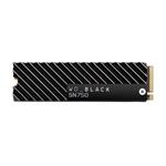 WD BLACK SSD NVMe 500GB PCIe SN750,Gen3 8 Gb/s, (R:3470, W:2600MB/s) s chladičem