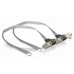 Záslepka do slotu 2x Serial port DB-9 2 mm connector