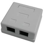 Zásuvka UTP Cat.5e, 2-Port bílá