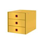 Zásuvkový box Leitz Click&Store COSY, 3 zásuvky, teplá žlutá