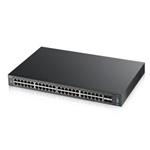 ZyXEL XGS2210-52, 52-port Managed Layer2+ Gigabit Ethernet switch, 48x Gigabit metal + 4x 10GbE SFP+ ports, L2 multicast
